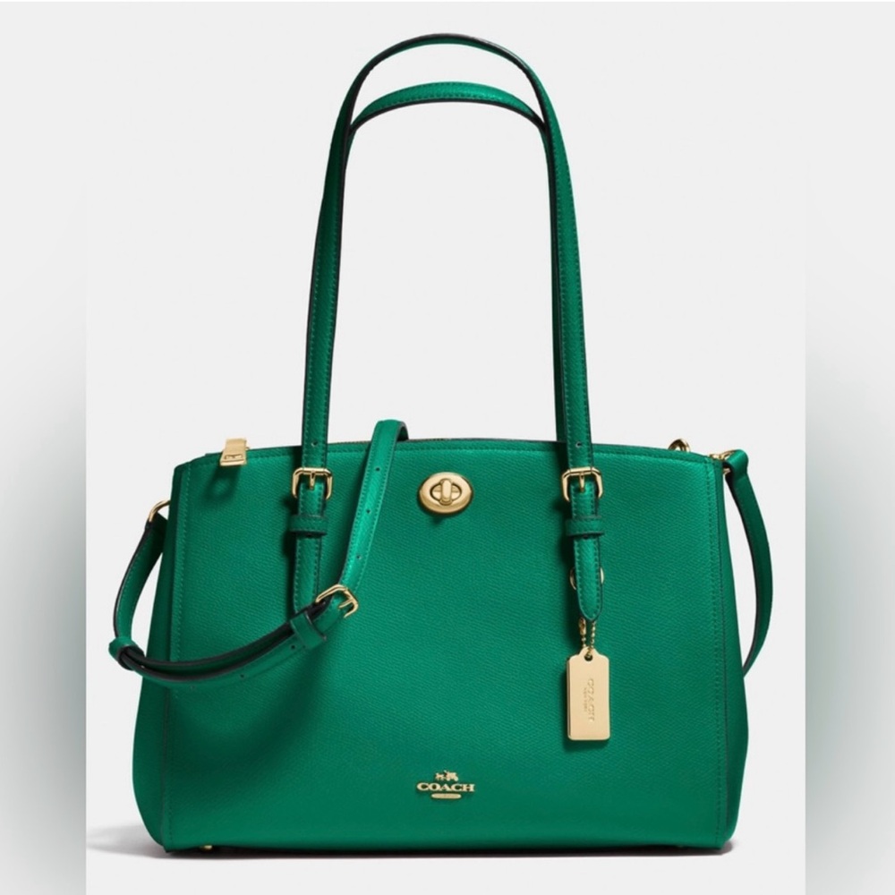 Coach jade green bag